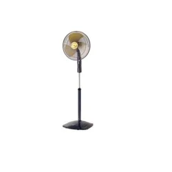 Pan Fan Stand/16"/3 Sped/Mtl Blds - Black